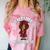 Future HBCU Grad Girl Wearing Graduation Gown Comfort Color Blast T-Shirt Clay
