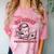 Go Away I´m Introverting Stay Home Socially Awkward Comfort Color Blast T-Shirt Clay