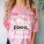 Goodbye Elementary School Graduation Hello Middle School Comfort Color Blast T-Shirt Clay
