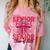Graduate 2025 For Senior 2025 Graduation Coquette Pink Bow Comfort Color Blast T-Shirt Clay