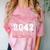 Graduating Class Of 2042 First Day Of School 2042 Graduation Comfort Color Blast T-Shirt Clay