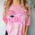 Graduation 2027 Senior 2027 Class Of 2027 Coquette Pink Girl Comfort Color Blast T-Shirt Clay