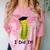 Graduation Cap Wearing Big Dill Pickle I Did It Graduate Fun Comfort Color Blast T-Shirt Clay