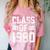 Graduation Class 1980 Comfort Color Blast T-Shirt Clay