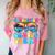 Graduation Cruise Squad Class Of 2025 Vacation Family Grad Comfort Color Blast T-Shirt Clay