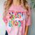 Graduation Peace Sign Out Eighth Grade Tie Dye Hippie Comfort Color Blast T-Shirt Clay