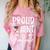Graduation Shirt 2018 Proud Aunt Of a Graduate Comfort Color Blast T-Shirt Clay