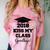 Graduation T Shirt Kiss My Class 2018 Goodbye Comfort Color Blast T-Shirt Clay