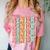 Groovy Senior Graduation Cute Groovy Senior Class Of 2024 Comfort Color Blast T-Shirt Clay