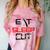 Haircutter Barber Eat Sleep Cut Barbering Graduation Comfort Color Blast T-Shirt Clay