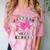 Happy Last Day Of School Coquette Bow Graduation Girls Kids Comfort Color Blast T-Shirt Clay