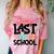 Happy Last Day Of School Kids Teacher Student Graduation Comfort Color Blast T-Shirt Clay