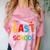 Happy Last Day Of School Teacher Women Student Graduation Comfort Color Blast T-Shirt Clay