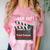 Homeland Security Degree Graduation Film Clapper Comfort Color Blast T-Shirt Clay