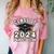 I'm Done With Class Of 2024 Graduation Done Class Of 2024 Comfort Color Blast T-Shirt Clay