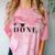 I'm Done College High School Graduation Senior Comfort Color Blast T-Shirt Clay