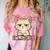 Introvert Anime Cat Ew People Comfort Color Blast T-Shirt Clay