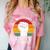 Introvert Antisocial Men Women Kids Boys Girls Comfort Color Blast T-Shirt Clay