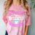 Introvert Hippie Mom Cloth Diapers Crunchy Mama Comfort Color Blast T-Shirt Clay