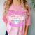 Introvert Hippie Mom Cloth Diapers Crunchy Mama Comfort Color Blast T-Shirt Clay