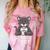 Introvert Panther And Coffee Lovers Comfort Color Blast T-Shirt Clay