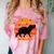 Introvert Retro Sunset Capybara Tee Comfort Color Blast T-Shirt Clay Introvert Retro Sunset Capybara Tee Comfort Color Blast T-Shirt Clay