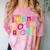 Introvert I Want To Be Alone Retro Wavy Comfort Color Blast T-Shirt Clay