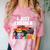 I Just Crushed Preschool Monster Truck Graduation Comfort Color Blast T-Shirt Clay