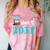 Kids Class Of 2031 Graduation Year T-Shirt Back To School Comfort Color Blast T-Shirt Clay