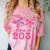Kids Class Of 2031 Kindergarten Girls Graduation T-Shirt Comfort Color Blast T-Shirt Clay