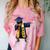 Kids HBCU Boys Grad Dabbing Graduation Comfort Color Blast T-Shirt Clay