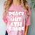 Kids Kids Peace Out 4th Grade For Graduation Comfort Color Blast T-Shirt Clay