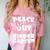 Kids Peace Out Kindergarten For Graduation Comfort Color Blast T-Shirt Clay