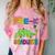 Kids Pre-K Graduate Brontosaurus Dino Pre Kindergarten Graduation Comfort Color Blast T-Shirt Clay
