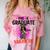 Kids Pre K Graduation Flossing Girl Nailed It Graduate Girls Comfort Color Blast T-Shirt Clay