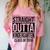 Kids Straight Outta Kindergarten Class Of 2019 Graduation Comfort Color Blast T-Shirt Clay
