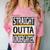 Kids Straight Outta Kindergarten Graduation Comfort Color Blast T-Shirt Clay