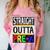 Kids Straight Outta Pre-K Graduation Comfort Color Blast T-Shirt Clay
