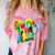 Kids Teens Graduation I Heart My Teachers I Love My Teachers Comfort Color Blast T-Shirt Clay