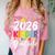 Kindergarten Graduate 2026 Preschool Graduation Kid Boy Girl Comfort Color Blast T-Shirt Clay