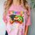 Kindergarten Level Complete Last Day Of School Graduation Comfort Color Blast T-Shirt Clay