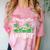 Kindergarten Is History Dinosaur Graduation Comfort Color Blast T-Shirt Clay