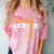 Lacrosse Senior Night Lacrosse Senior 2025 Graduation 8 Comfort Color Blast T-Shirt Clay