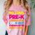 Last Day Pre-K Kindergarten Here I Come Graduation T-Shirt Comfort Color Blast T-Shirt Clay