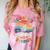 Last Day Of School Groovy Graduation School's Out For Summer Comfort Color Blast T-Shirt Clay