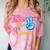 Last Day Of School Peace Out Grade 4 Graduation Kids Comfort Color Blast T-Shirt Clay