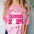 Lil Cousin Of a 2025 Graduate Prom Graduation 25 VolleyBall Comfort Color Blast T-Shirt Clay