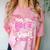 Little Miss Pre-K Grad 2025 Coquette Preschool Graduation Comfort Color Blast T-Shirt Clay