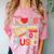 I Love 90's Music Retro Style Nostalgia Cassette 1990s Party Premium Tri-Blend Comfort Color Blast T-Shirt Clay