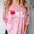 I Love My Social Anxiety Heart Humor Introvert Statement Comfort Color Blast T-Shirt Clay